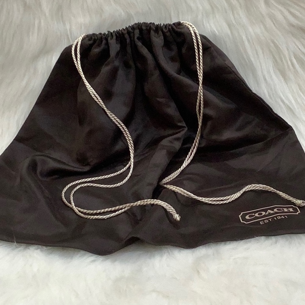 Large coach satin dust bag